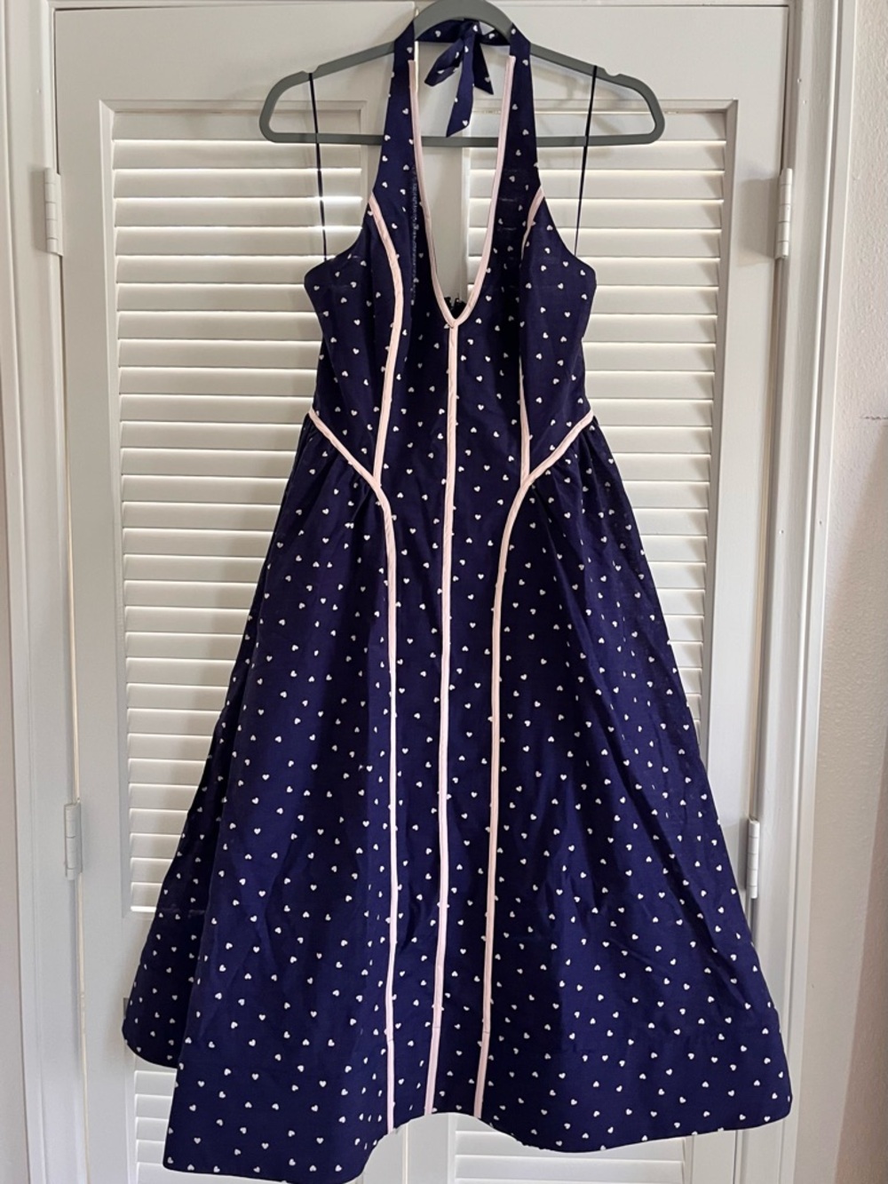 Anthropologie Maeve V-Neck Waisted Halter Midi Dress NWT